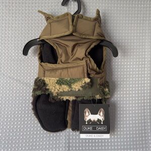 Dog Coat Jacket X-SMALL NEW Comouflage Design Chihuahua Yorkie Duke& Daisy Brand